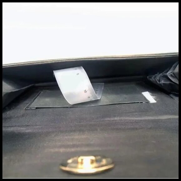 Convertible Clutch Black Gold Lame Evening Shoulder Bag Unused Vintage - Picture 8 of 15